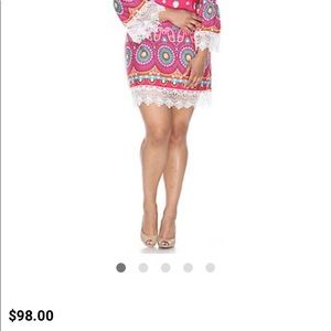 NWT White Mark Rakel Shift Dress/Top Fuchsia